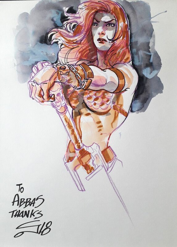 Red Sonja par Carmine Di Giandomenico - Dédicace