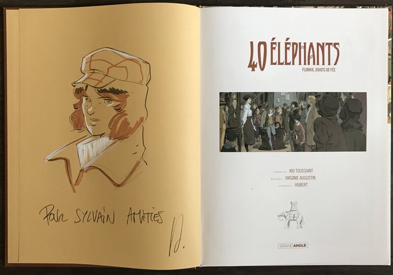 40 elephants par Virginie Augustin - Dédicace