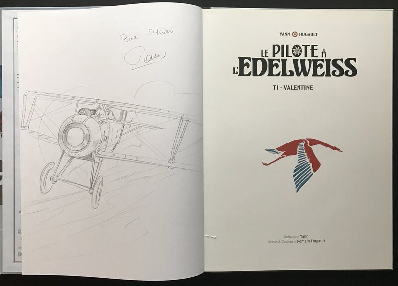 Romain Hugault, Le pilote a l edelweiss - tome 1 - Sketch