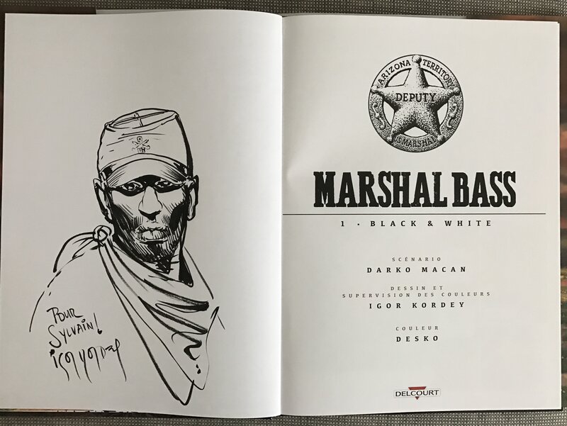 Marshal bass by Igor Kordey - Sketch