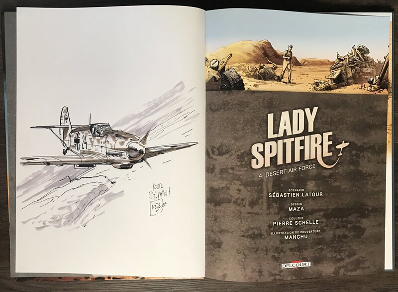 Lady spitfire par Maza - Dédicace