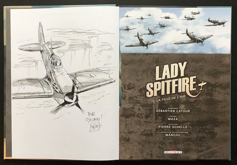 Lady spitfire par Maza - Dédicace