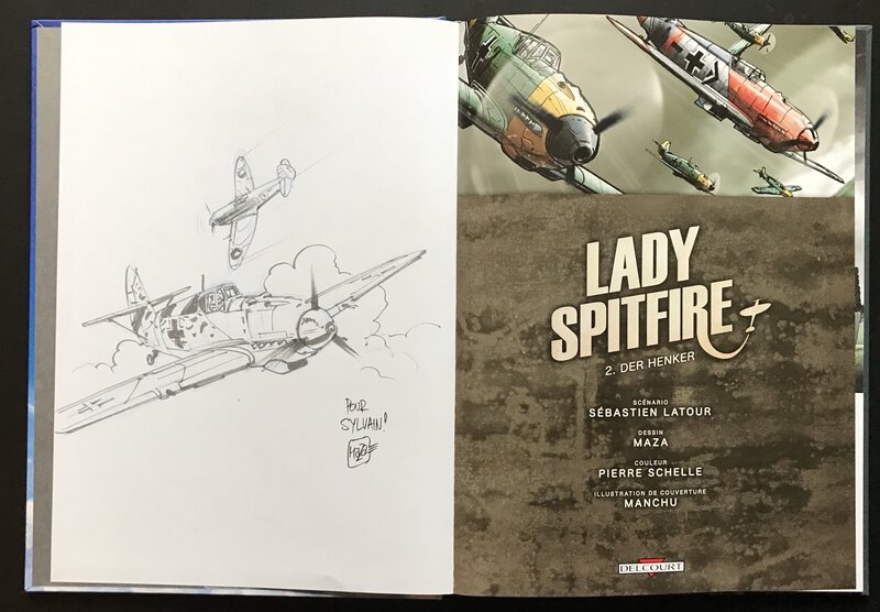 Lady spitfire par Maza - Dédicace