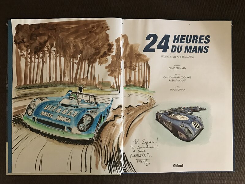 24 heures du mans par Robert Paquet, Christian Papazoglakis - Dédicace