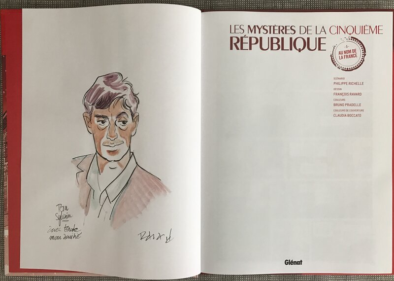 François Ravard, Les mysteres de la 5 eme republique - tome 5 - Planche originale
