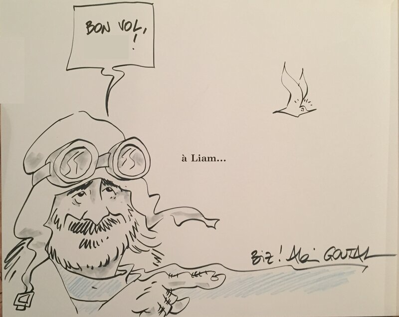 Autoportrait by Alain Goutal - Sketch
