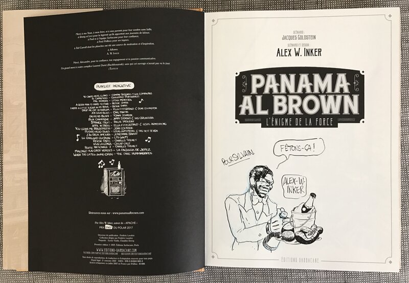 Panama al brown par Alex W. Inker - Dédicace