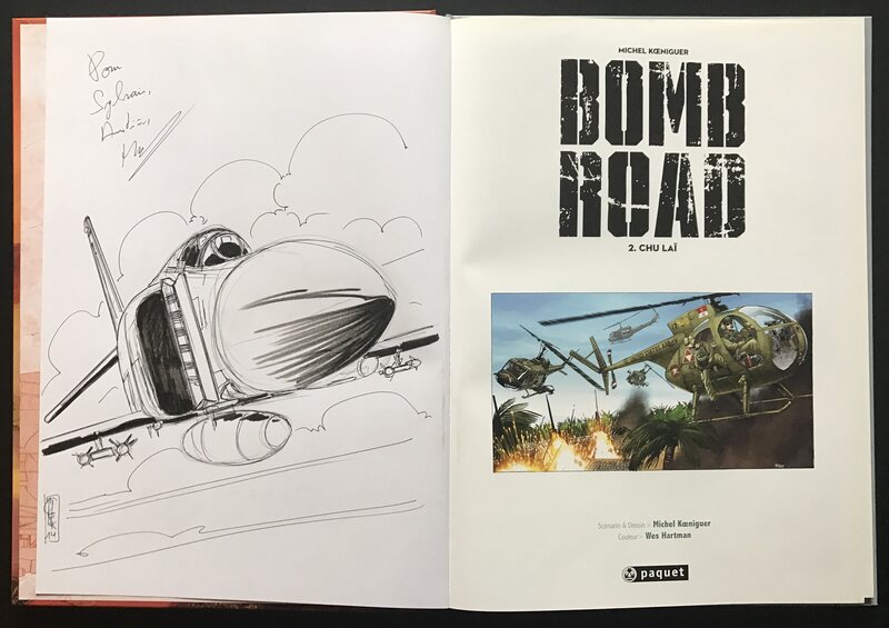 Bomb road - chu lai par Michel Koeniguer - Dédicace