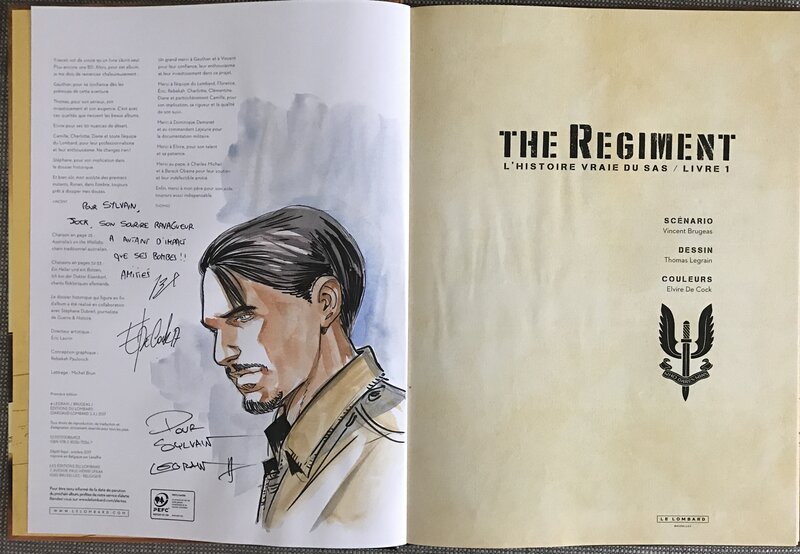 Thomas Legrain, Vincent Brugeas, Elvire De Cock, The regiment - tome 1 - Dédicace