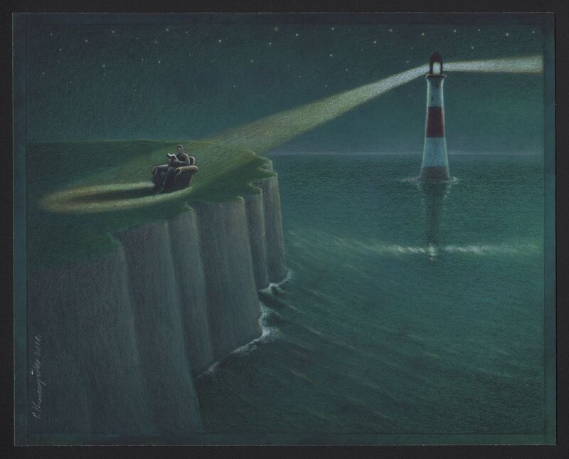 Lighthouse by Pawel Kuczynski - Original Illustration