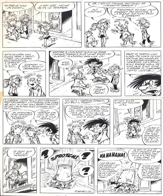 Corinne et Jeannot par Jean Tabary - Planche originale