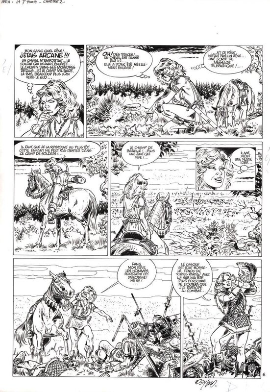 Michel Weyland, Aria - T3 La septième porte - Pl 6 - Comic Strip