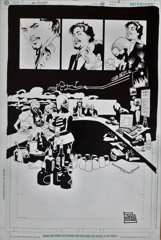 100 Bullets par Eduardo Risso - Planche originale