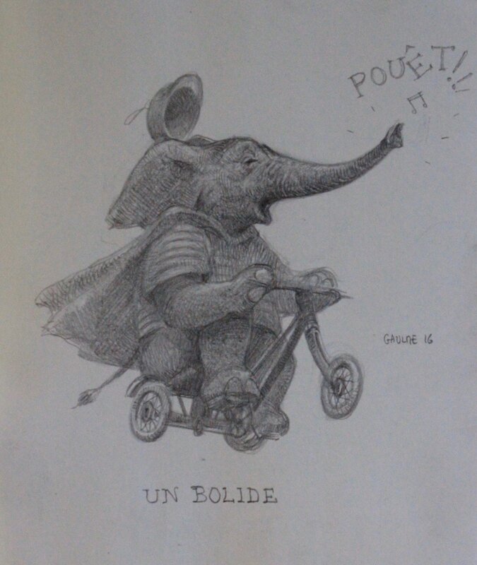 Un Bolide par Armel Gaulme - Planche originale