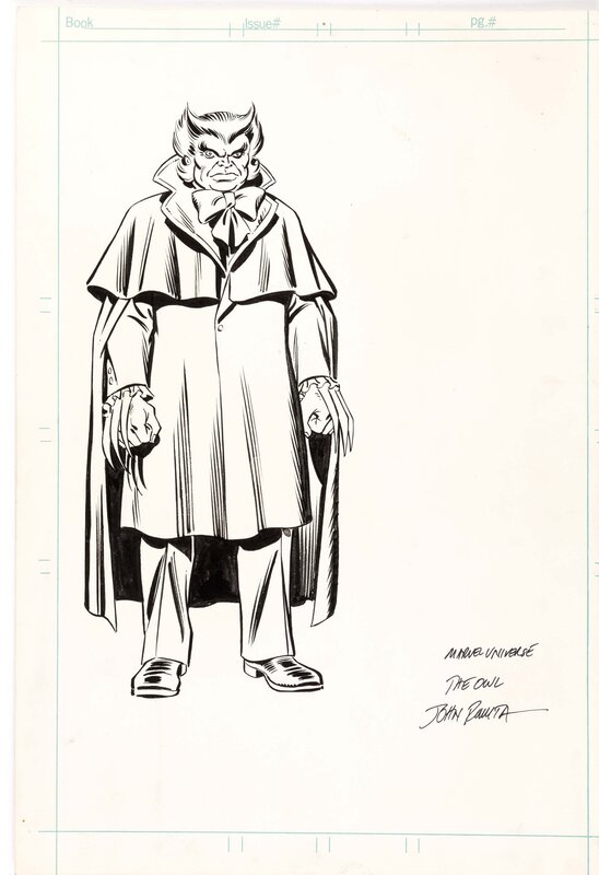 Ohotmu #8 : Owl by John Romita, Joe Rubinstein - Original Illustration