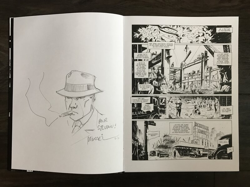 Mikaël, Giant - tome 1 noir et blanc - Sketch