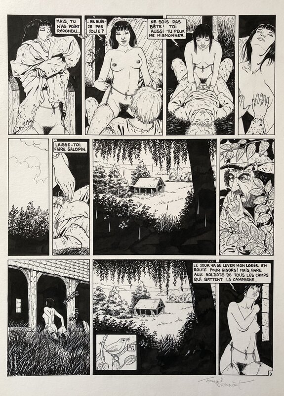François Dermaut, Les chemins de Malefosse - L'attentement - Planche 9 - Comic Strip
