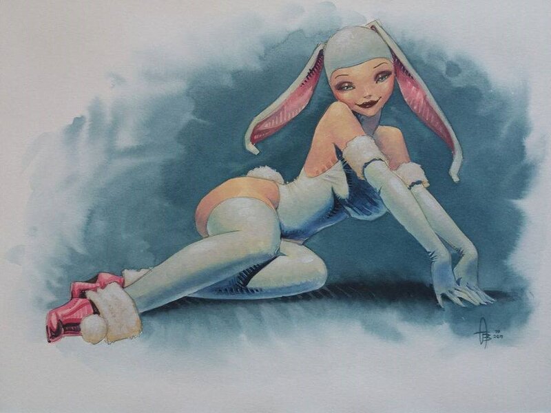 Pin up par Jean-Baptiste Andréae - Illustration originale