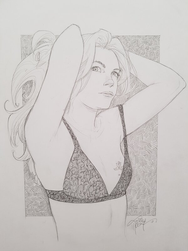Terry Moore, Katchoo from Strangers in Paradise - Original Illustration