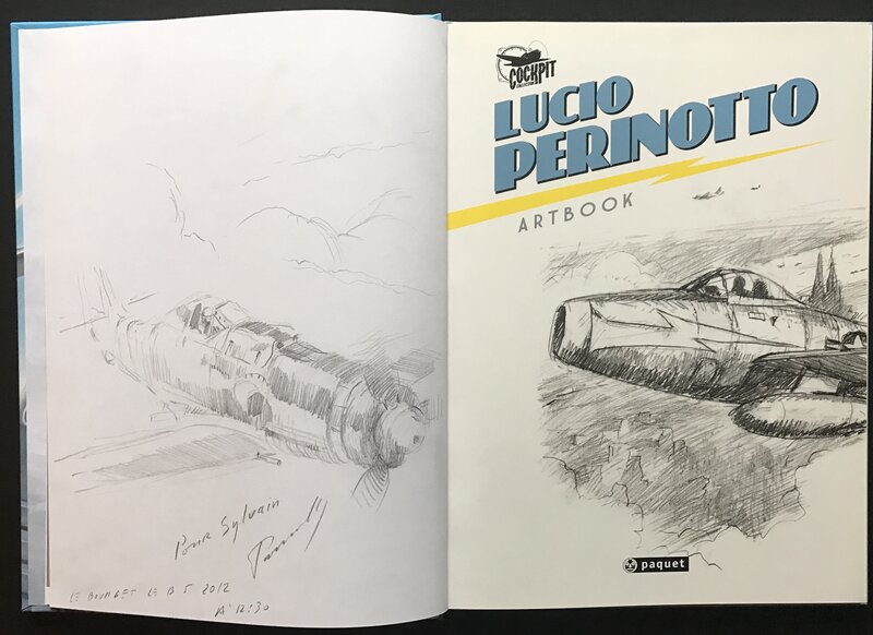 Lucio Perinotto, Fock wulf 190 - artbook tome 1 - Dédicace