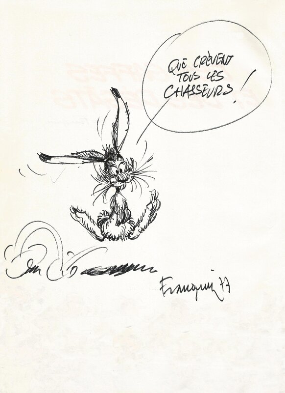 Lapin by André Franquin - Sketch