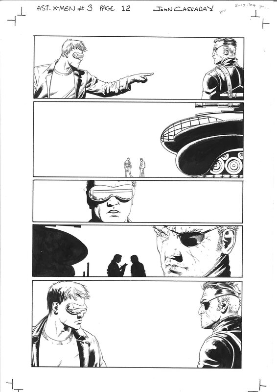 John Cassaday, Astonishing X-Men - Cyclops & Fury - Comic Strip
