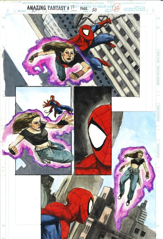 Paul Lee, Amazing Fantasy - Spider-man - Planche originale