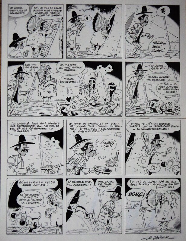 Michel Janvier, Rantanplan - la mascotte planche 24 - Planche originale