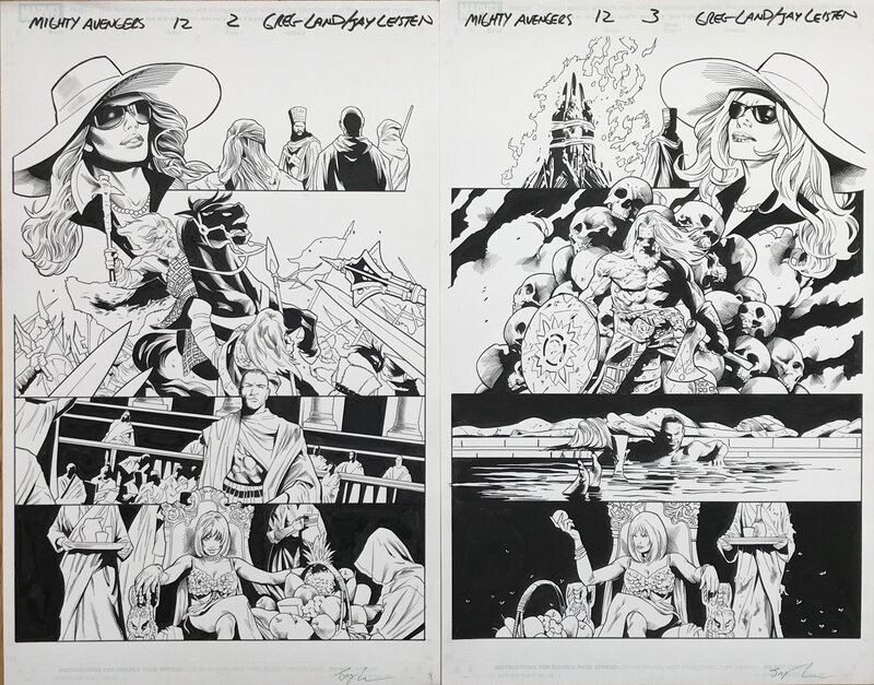 Mighty Avengers 12 by Greg Land, Jay Leisten - Comic Strip