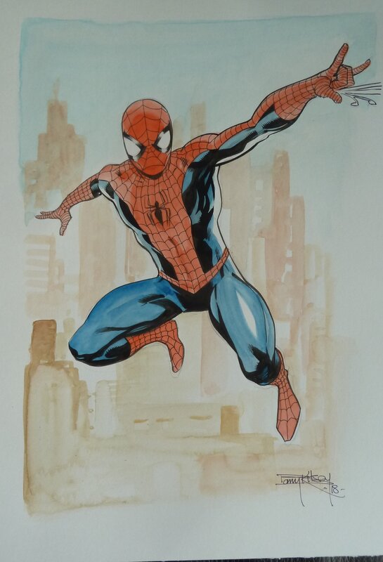 Spider-Man par Barry Kitson - Illustration originale