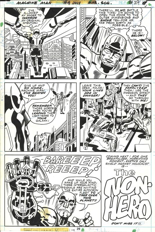Jack Kirby, Mike Royer, Machine Man - Machine man & Ten-For - Comic Strip
