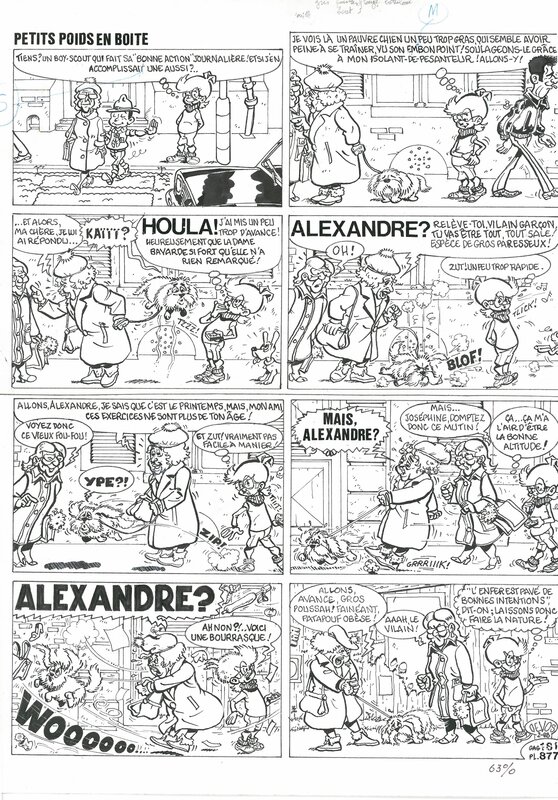 Jacques Devos, Petits pois en boîtes - Comic Strip