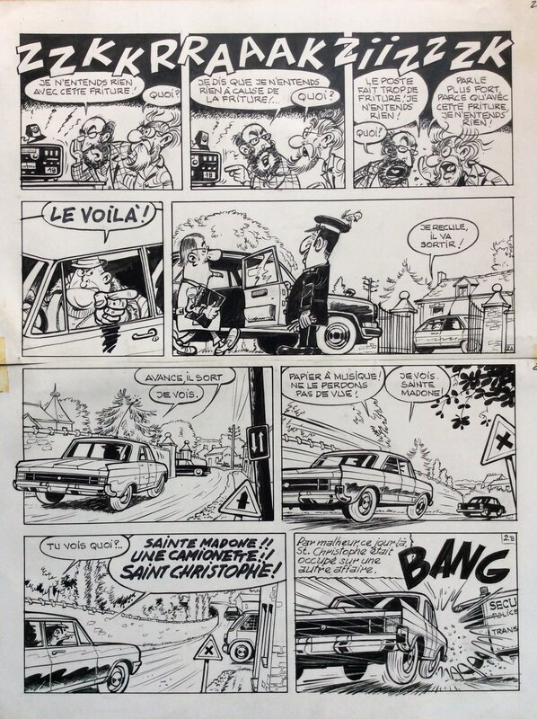 Marc Lebut par Francis - Planche originale