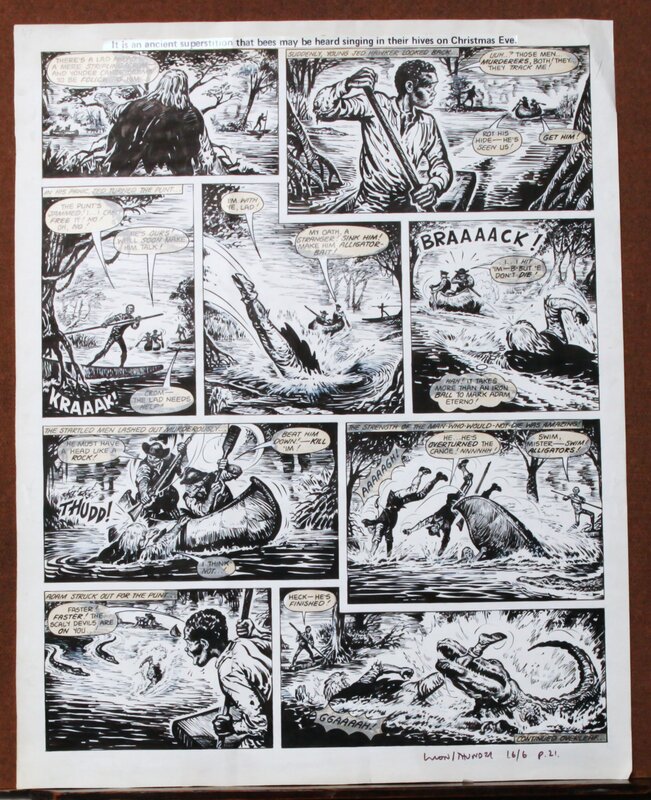 Francisco Solano Lopez, Tom Tully, Crocodile Adam !! le charme fou des marais . - Comic Strip