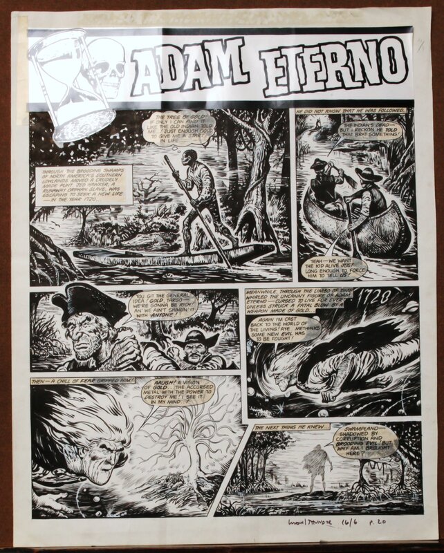 Francisco Solano Lopez, Tom Tully, The tree of Gold can destroy Adam Eterno !! - Planche originale
