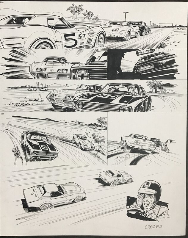 Sebring 70 par Christian Papazoglakis - Planche originale