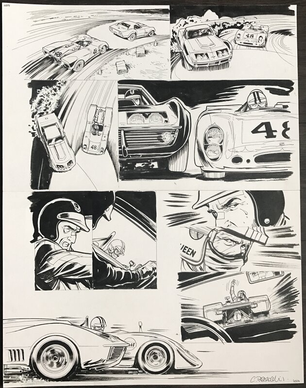 Sebring 70 par Christian Papazoglakis - Planche originale