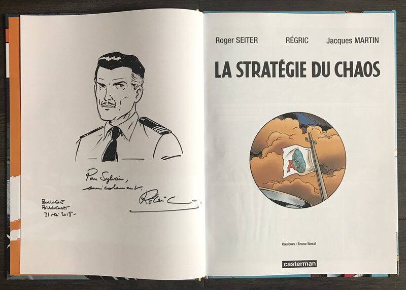 Régric, Lefranc - la strategie du chaos - Sketch