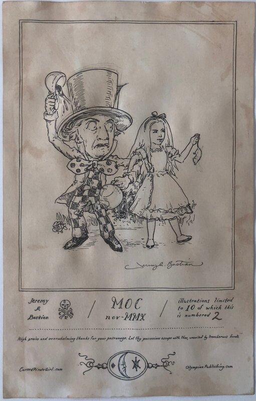 Jeremy Bastian - Alice in Wonderland - Illustration originale