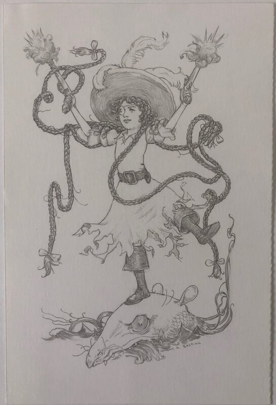 Jeremy Bastian - Cursed Pirate Girl - Original Illustration