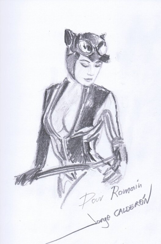 Jorge Caldéron, Catwoman par Calderon Jorge - Sketch