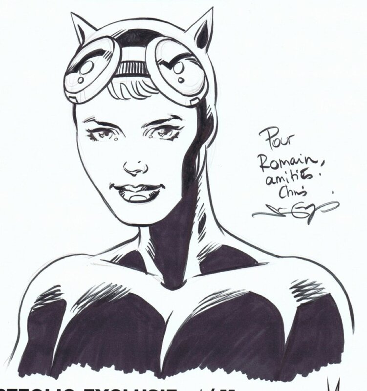 Catwoman par Malgrain - Dédicace