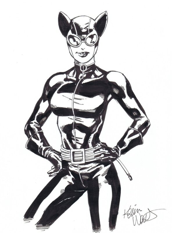 Catwoman par West - Illustration originale