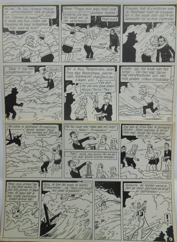 Bob de Moor - Oncle Zigomar - Planche originale