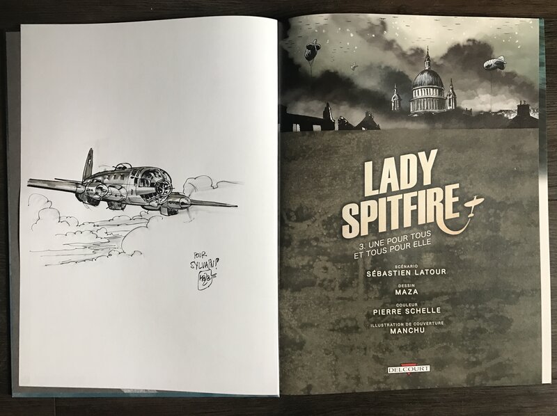Lady spitfire par Maza - Dédicace