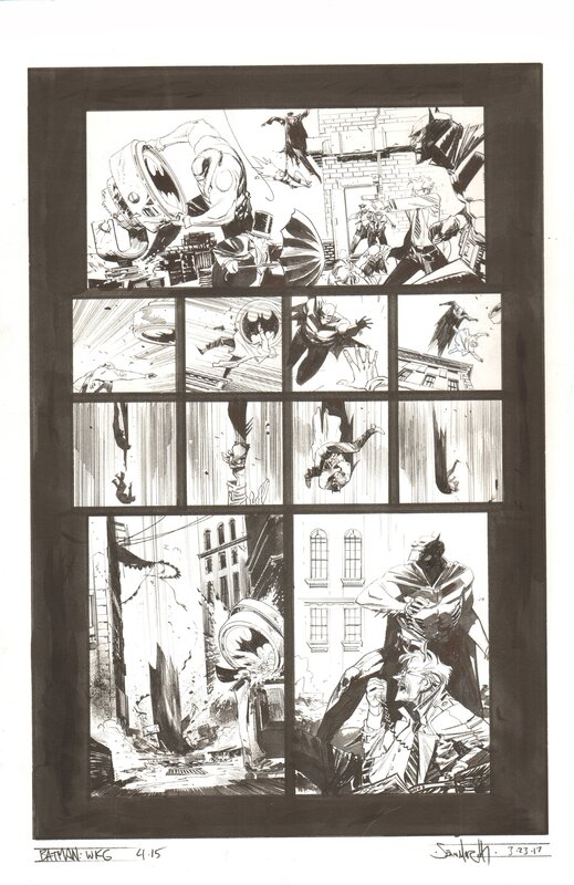 Sean Murphy Batman White Knight issue 4 pg 15 - Planche originale