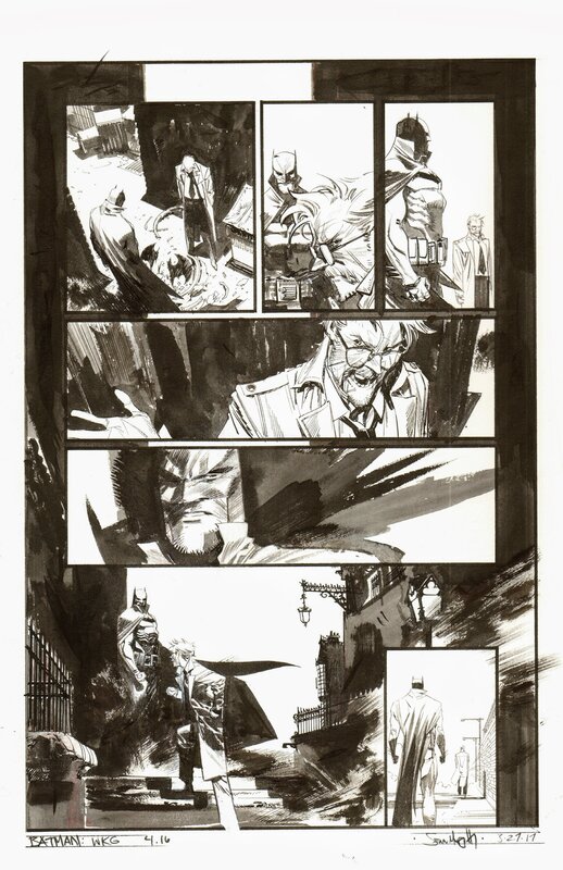 Sean Murphy Batman White Knight issue 4 pg 16 - Planche originale