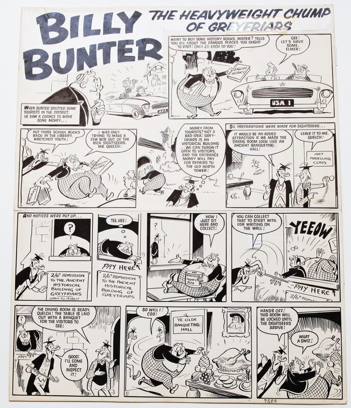 Reginald Parlett, Billy BUMPER  sportif de haut niveau - Comic Strip
