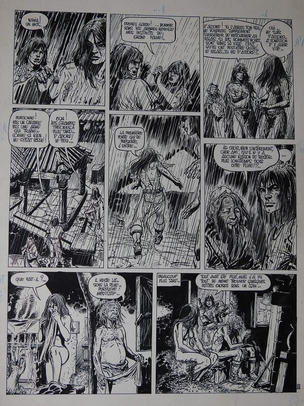 Franz, Jugurtha Le Prince Rouge - Planche originale