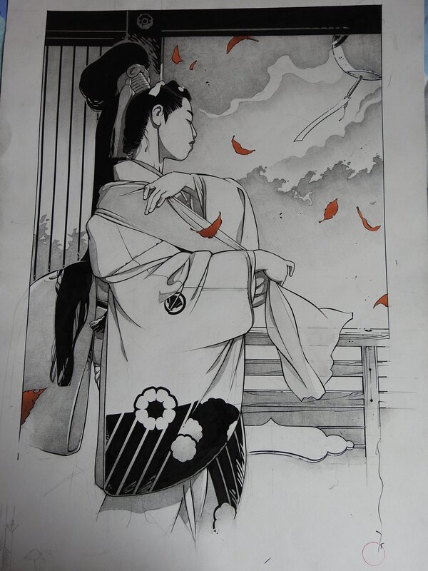 Geisha par Michetz - Illustration originale